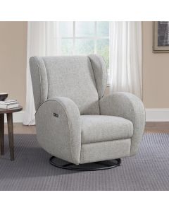 Taylor Leigh Bouclé Fabric Swivel Glider Power Recliner